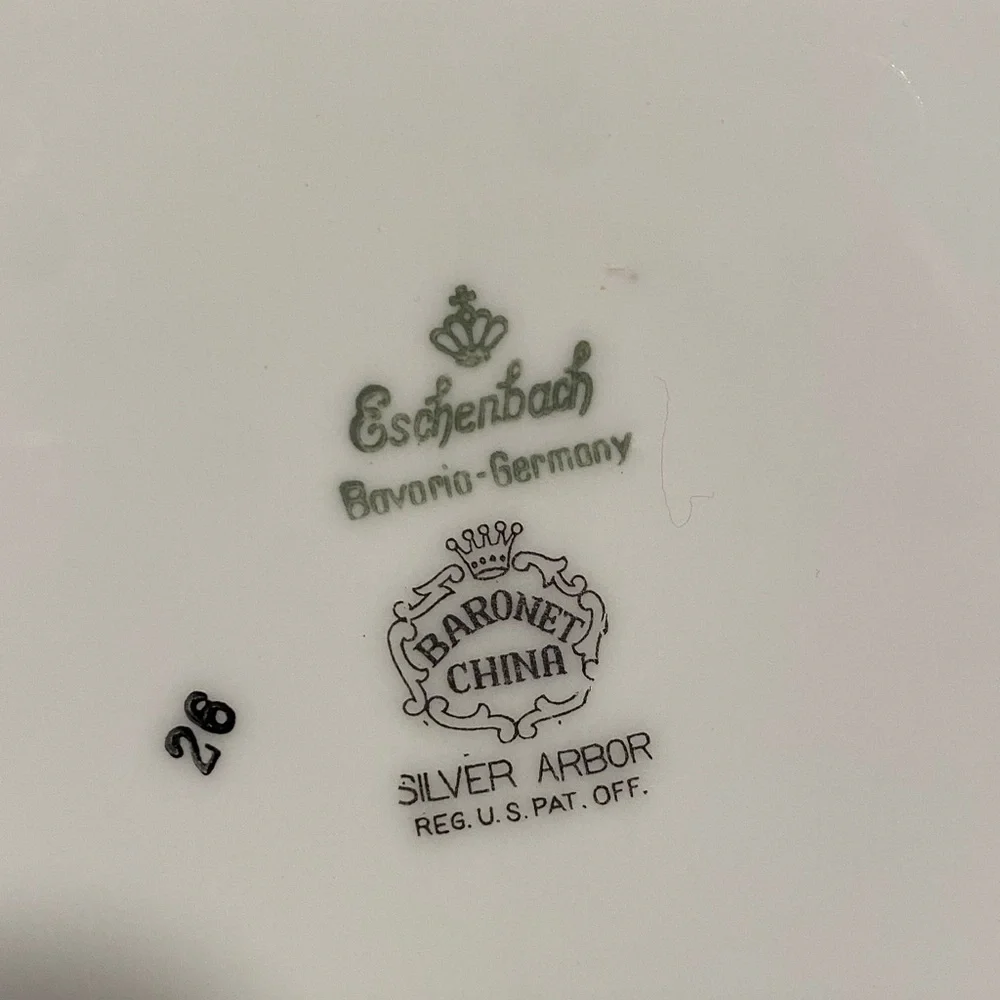 Vintage Bavaria Covered Vegetable Dish Floral